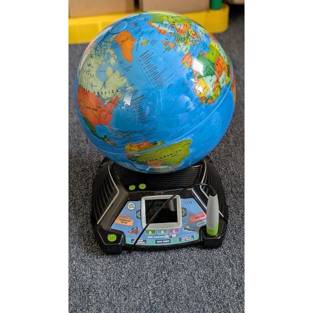 Leap Frog Magic Adventures Globe Interactive Fun w/ LCD & Stylus FULLY WORKING